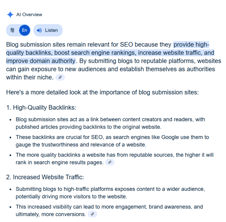 Blog Submission Sites