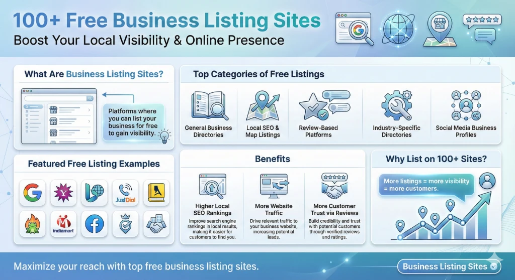 100+ Free Business Listing Sites