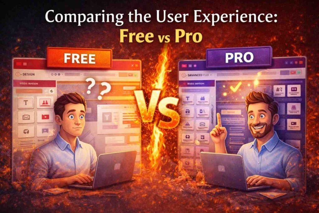 Comparing the User Experience: Free vs Pro