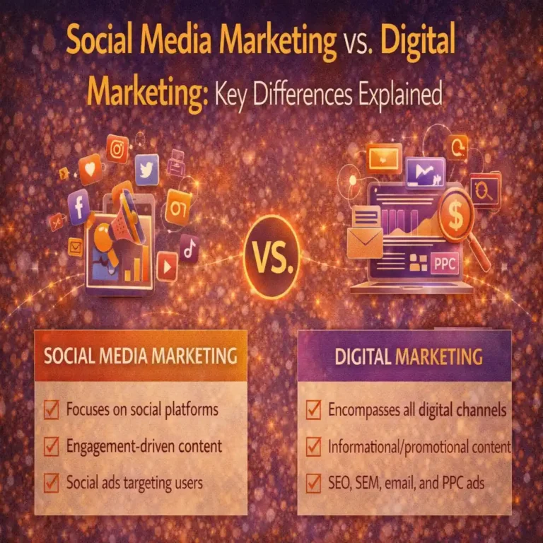 Social Media Marketing vs Digital Marketing: Key Differences Explained