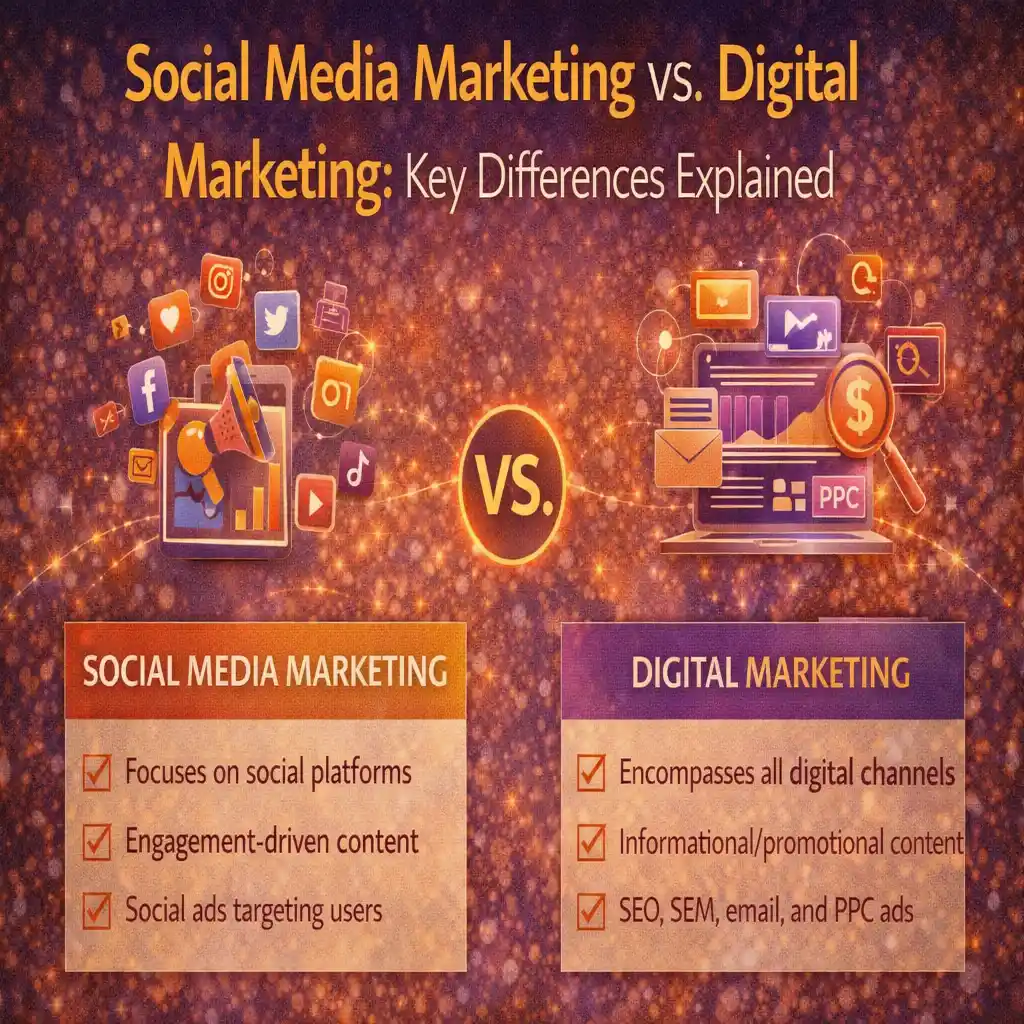 Social Media Marketing vs Digital Marketing: Key Differences Explained